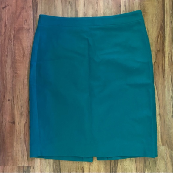 J Crew green pencil skirt